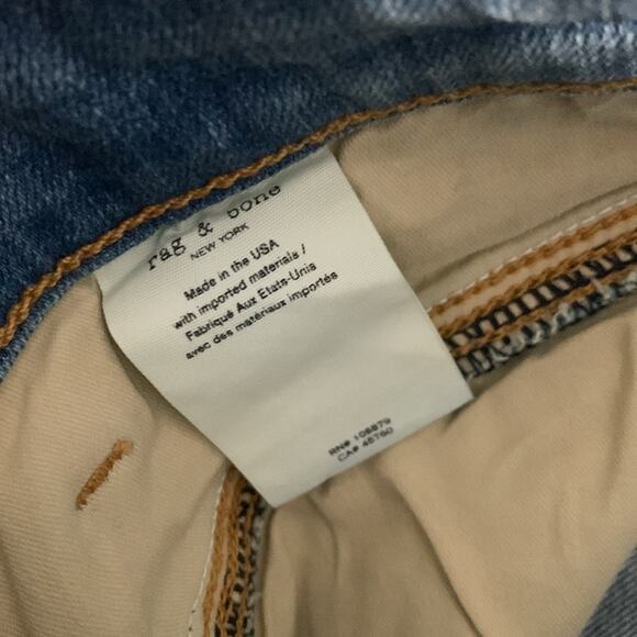 Rag & Bone Jane Super High Rise Skinny Jeans In Montana Size 25 NWT - Picture 11 of 12